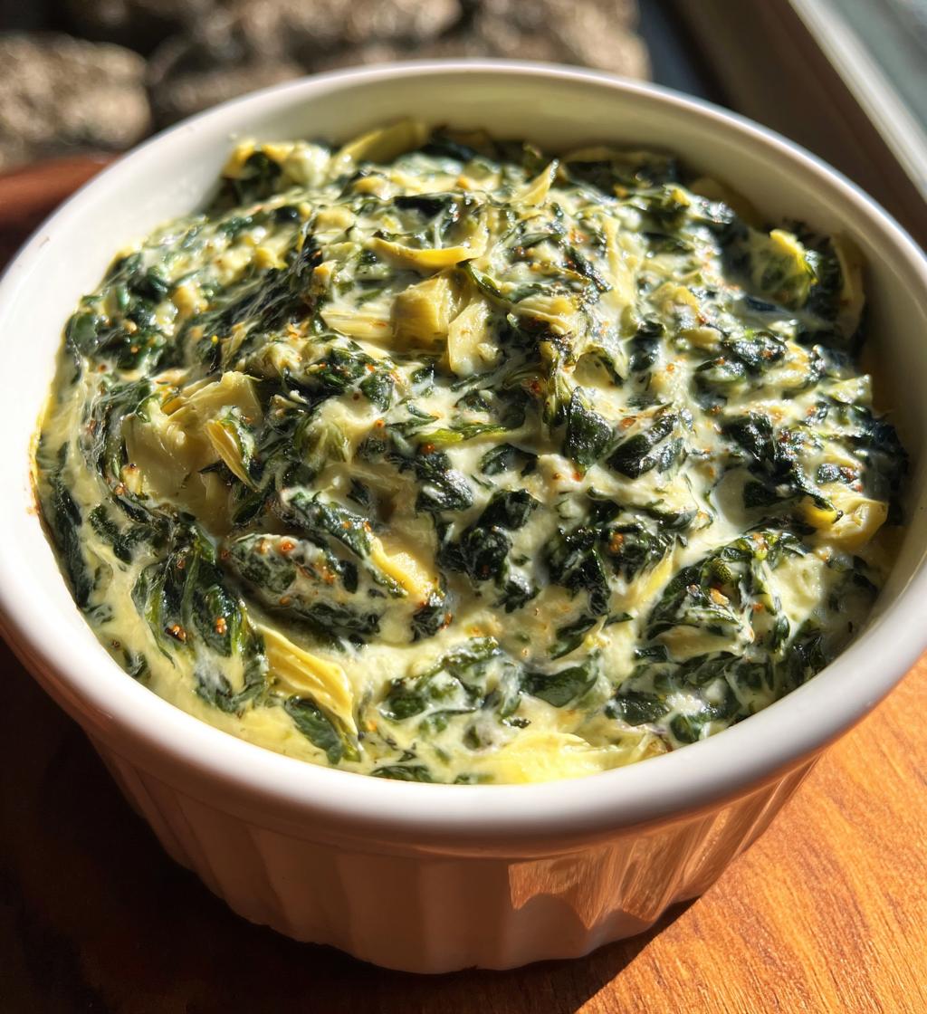 Creamy Vegan Spinach Artichoke Dip