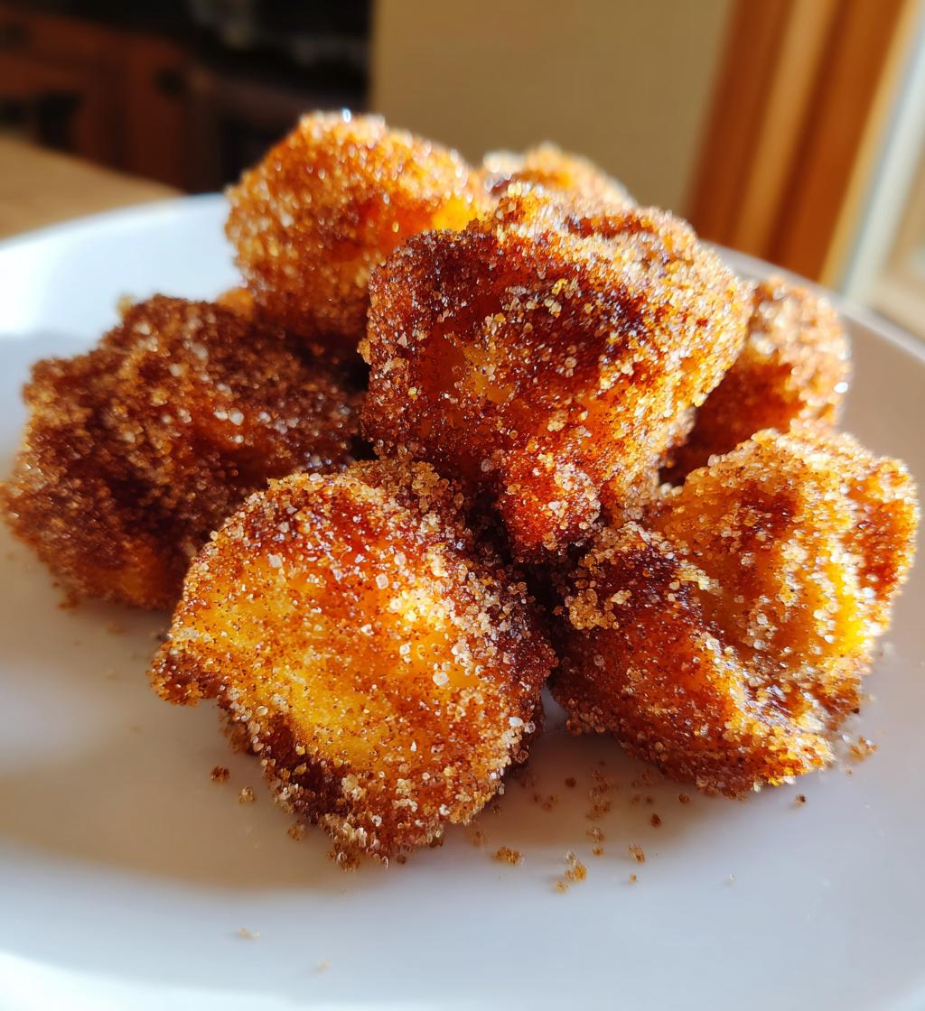 Crispy Angel Cake Churro Bites