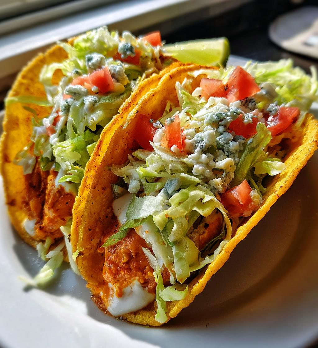 Crispy Buffalo White Bean Tacos