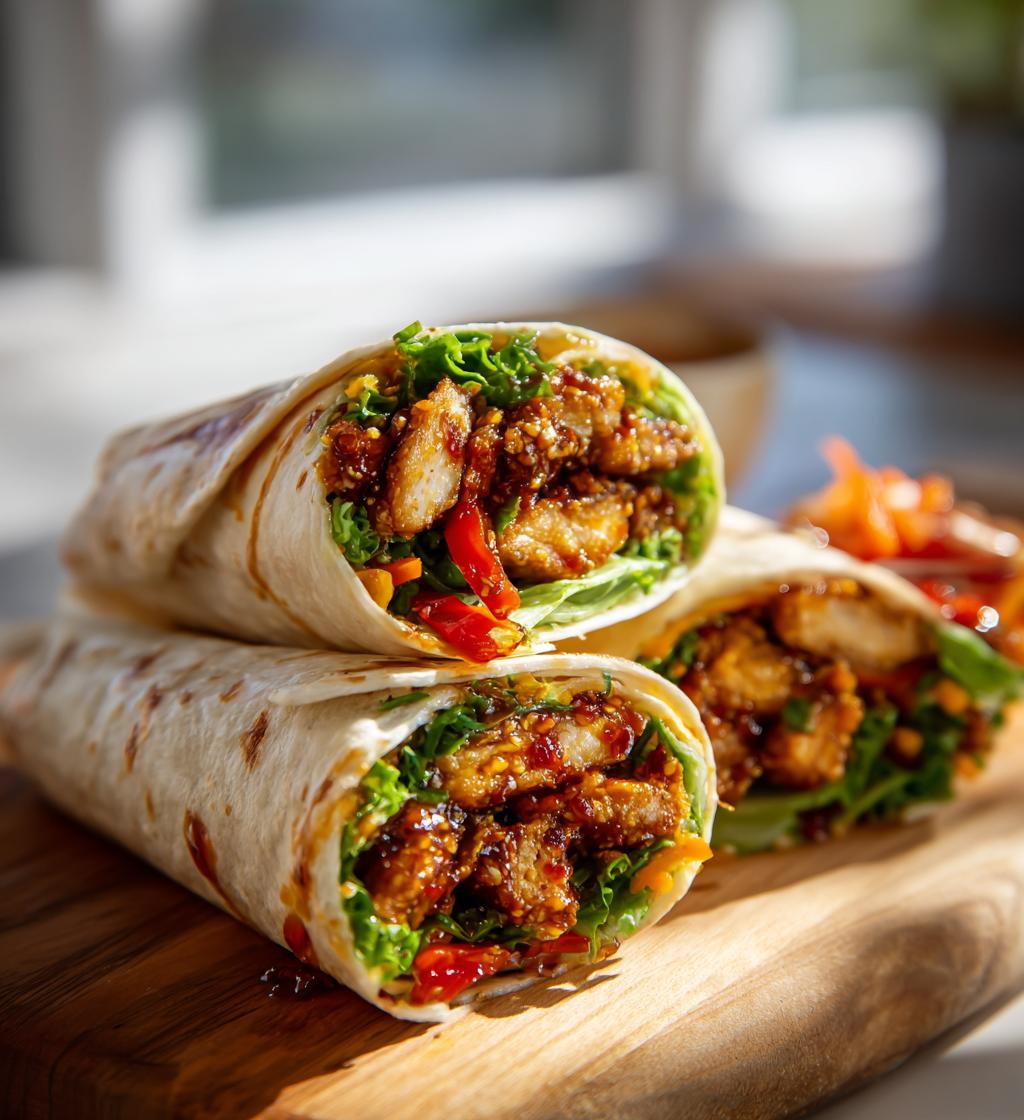 Crispy Honey Chilli Chicken Wraps - detail 1