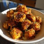 Crispy Oven Fried Garlic Mushrooms