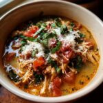 Crockpot Chicken Parmesan Soup
