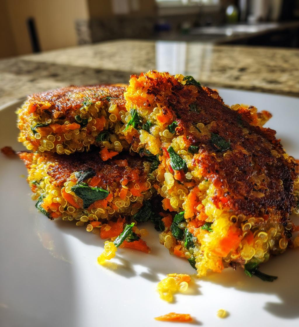 Crunchy Quinoa Veggie Patties