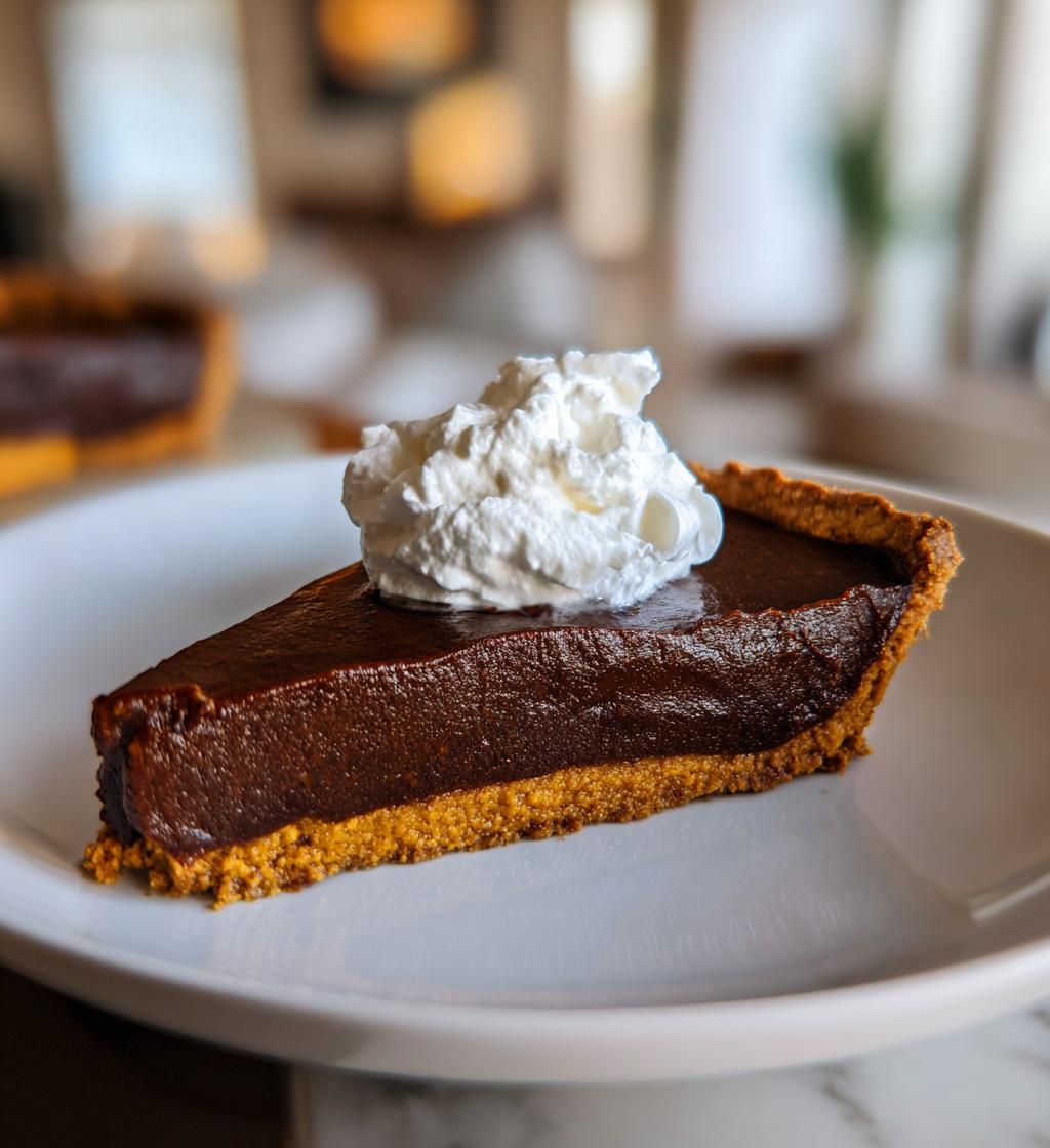 Dark Chocolate Pumpkin Tart