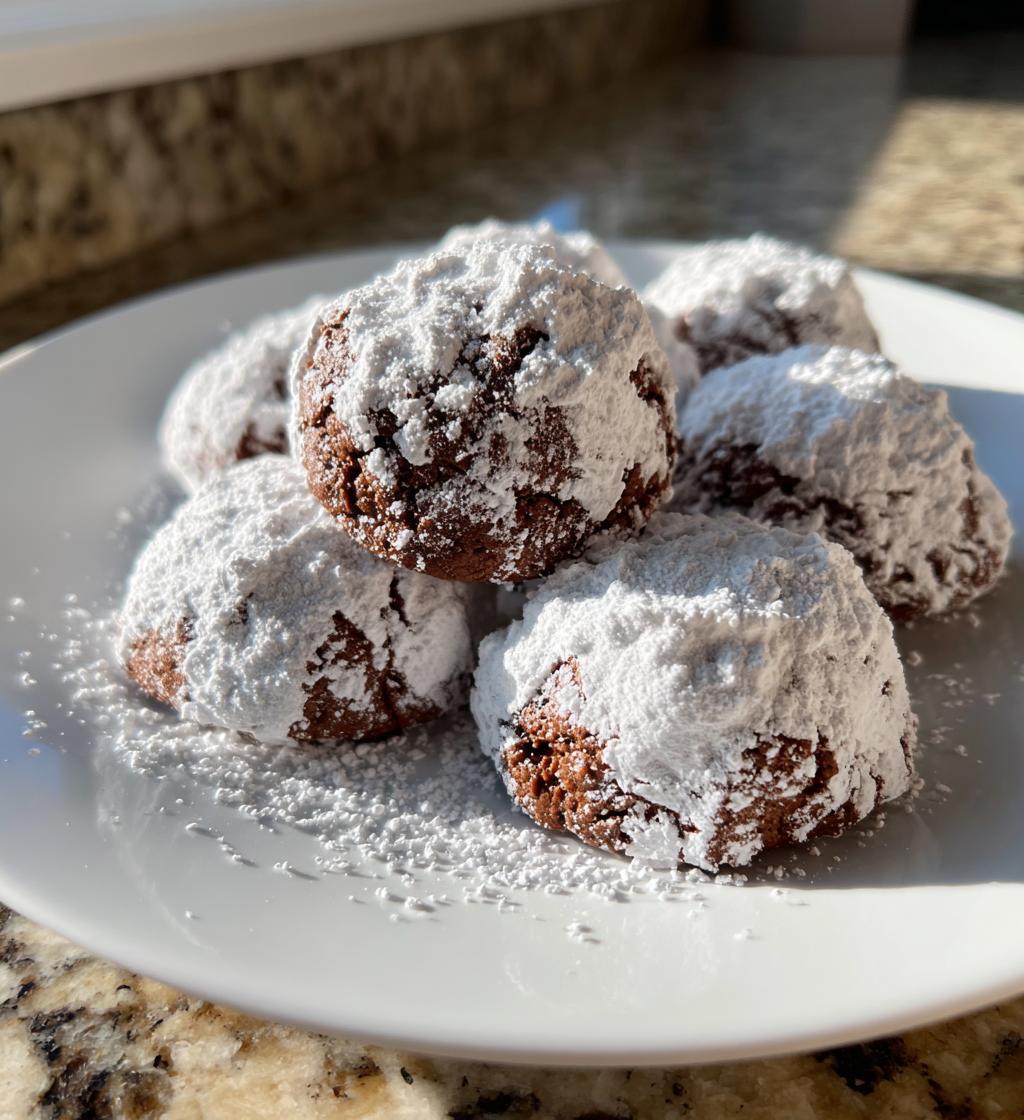 Double Chocolate Snowball Cookies - detail 1