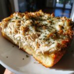 Easy Chicken Alfredo Garlic Bread Pizza