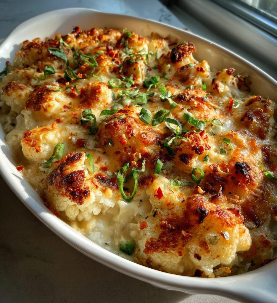 Easy Jalapeno Popper Cauliflower Casserole