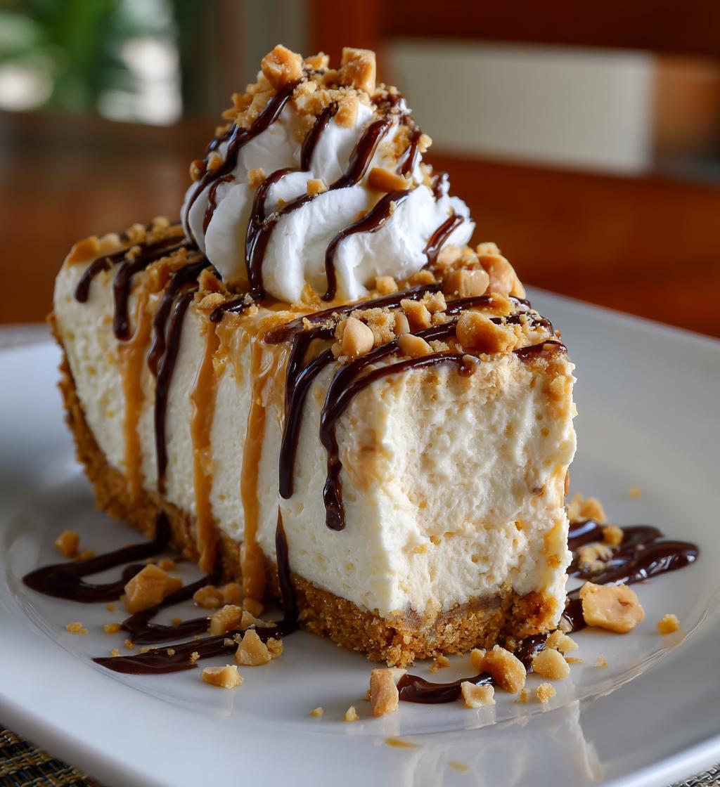 Easy No Bake Peanut Butter Cheesecake