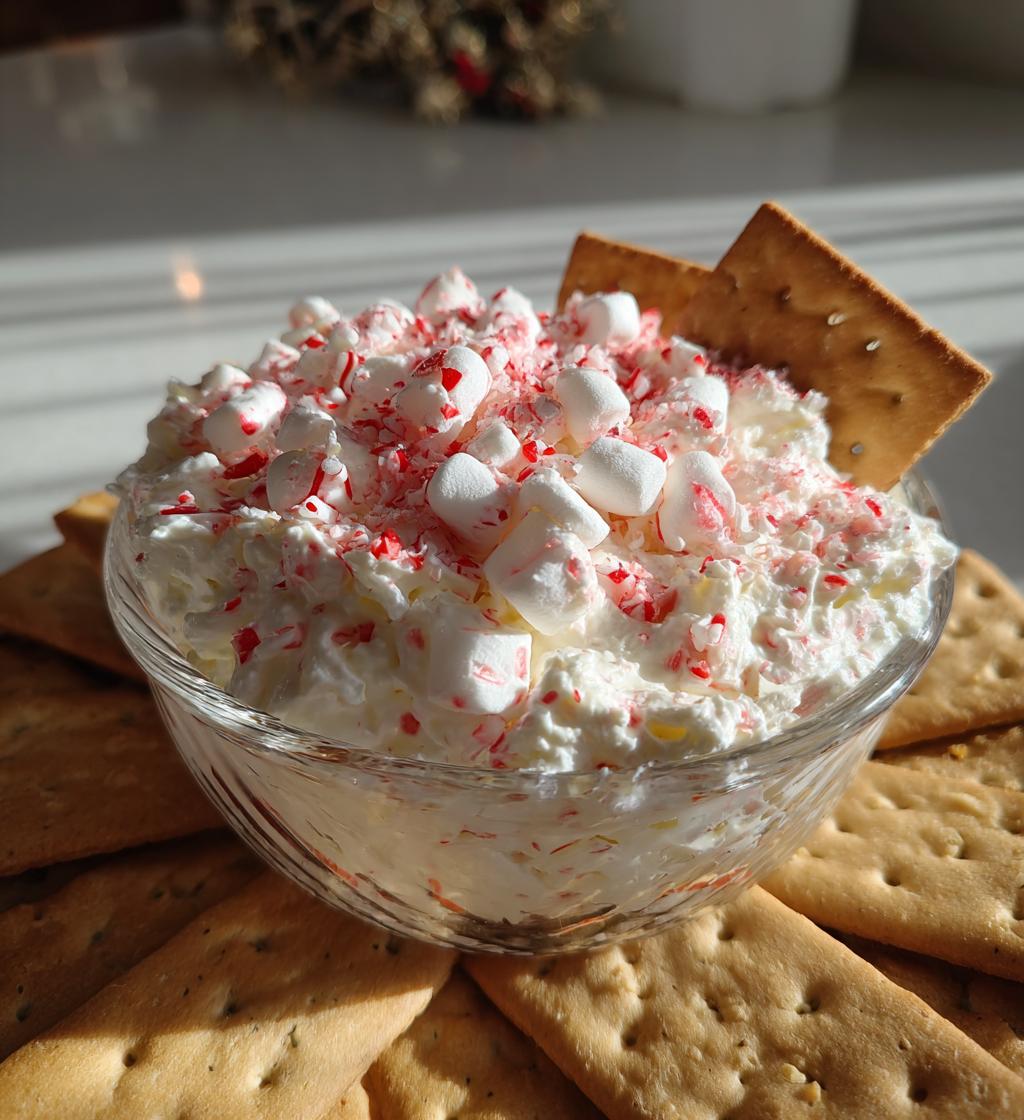 Easy Peppermint Fluff Dip