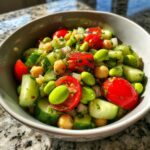 Edamame Chickpea Salad