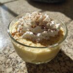 Eggnog Pudding with Whipped Cream