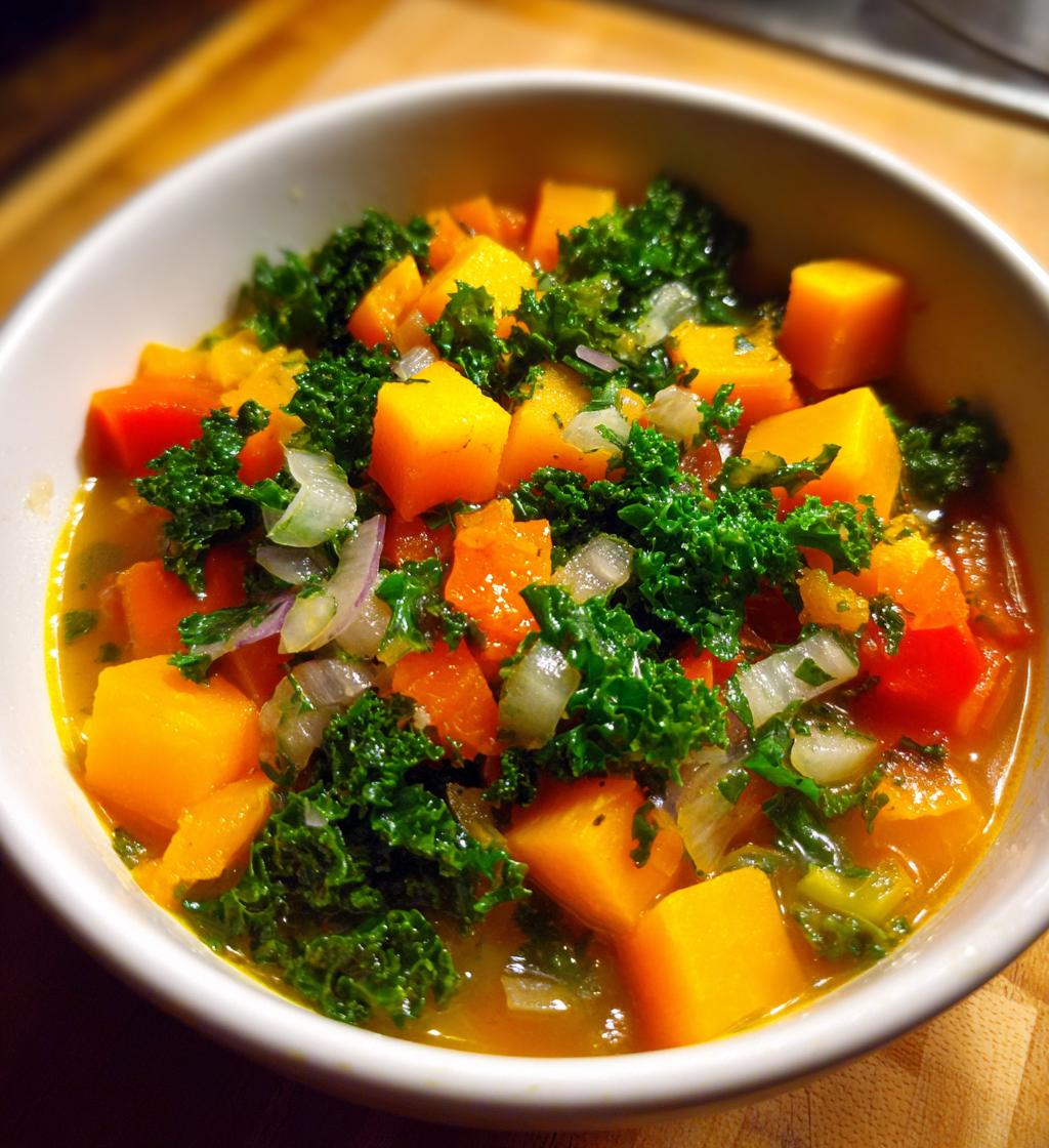 Fall Harvest Vegetable Soup - detail 1