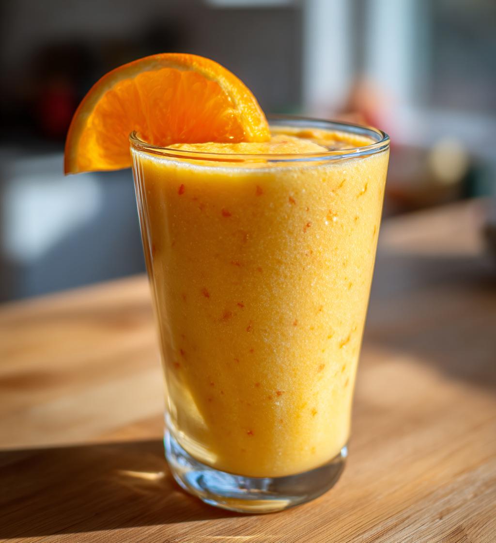 Fresh Carrot Orange Mango Smoothie
