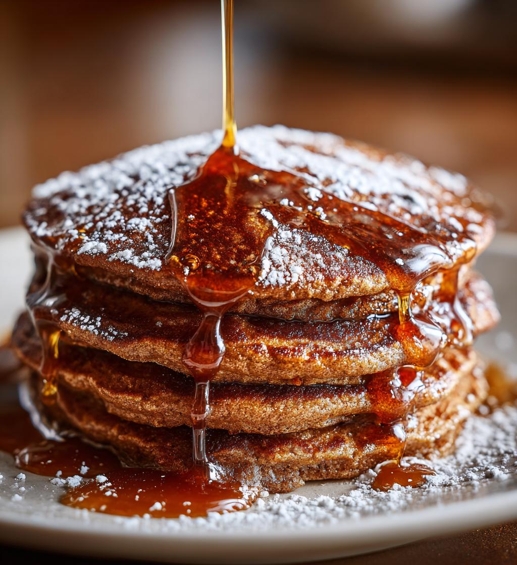 Gingerbread Pancakes With Spiced Syrup - detail 1