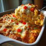 Golden Cheese Steak Tortellini Casserole