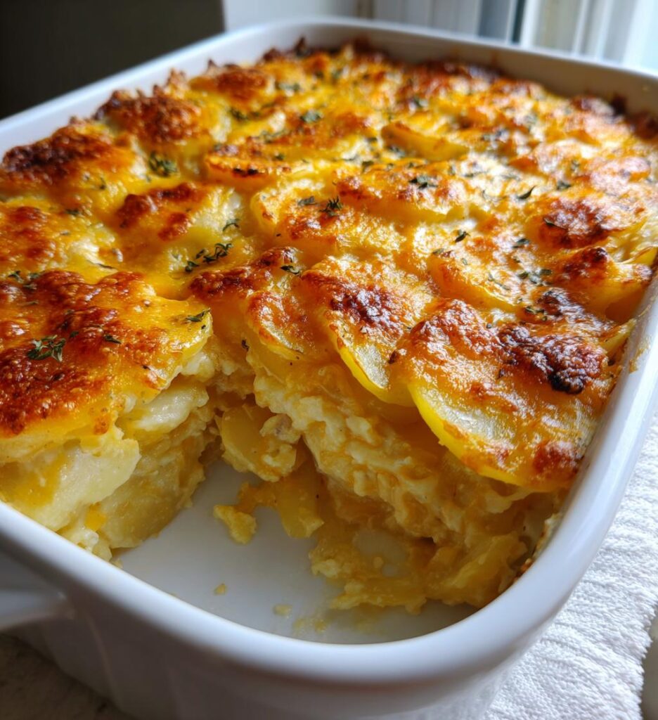 Golden Creamy Scalloped Potatoes