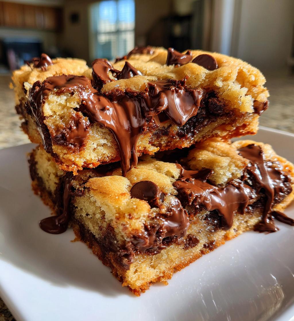 Gooey Butter Chocolate Chip Shortbread Bars - detail 1