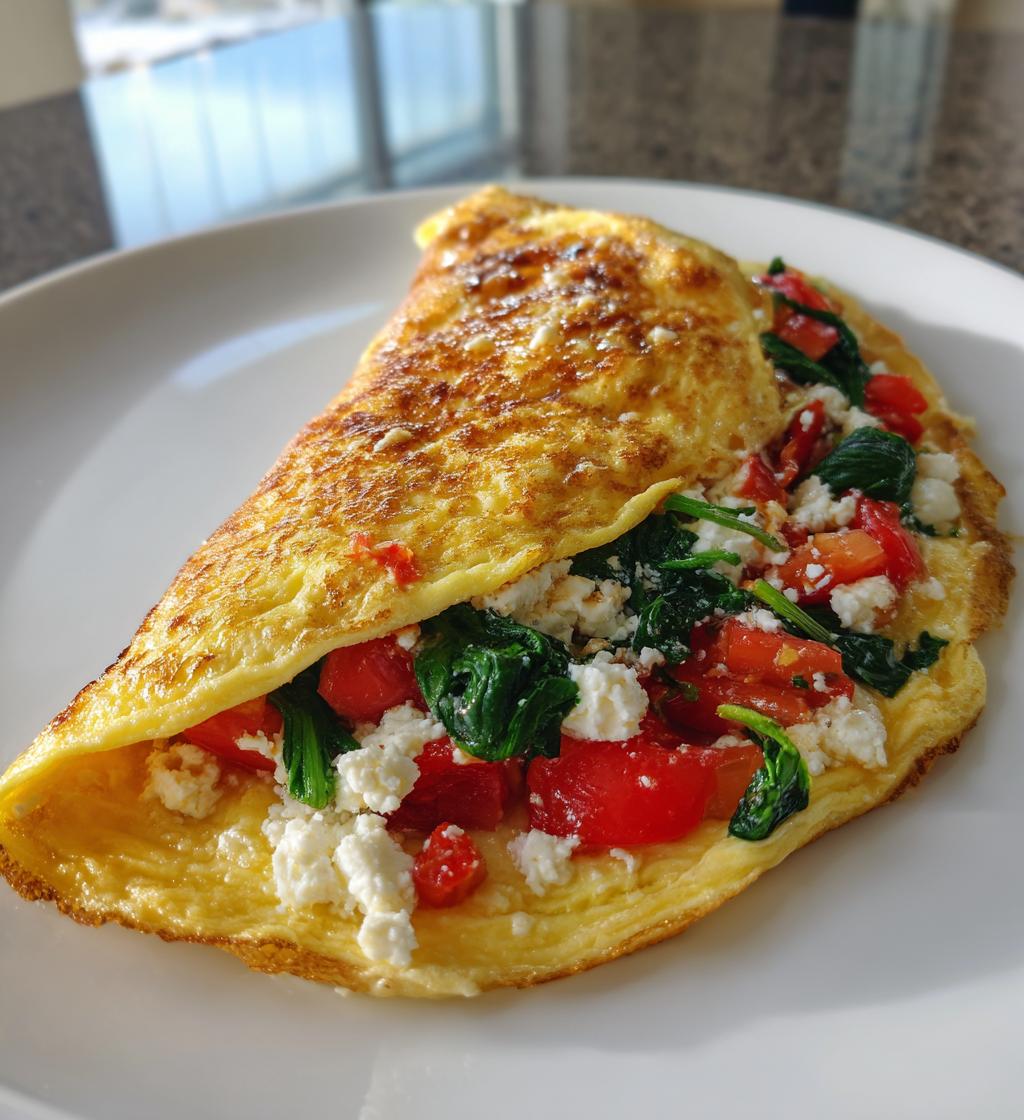 Greek Feta Omelet - detail 1