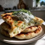 Greek Flatbread Recipe with Homemade Tzatziki