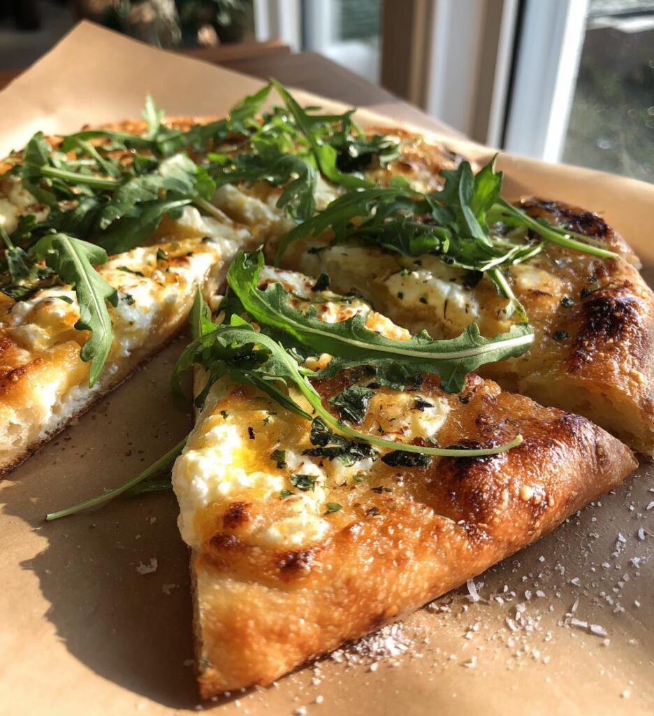 Grilled Honey Goat Cheese Pizza