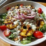 Grilled Pineapple Salad with Creamy Citrus Dressing