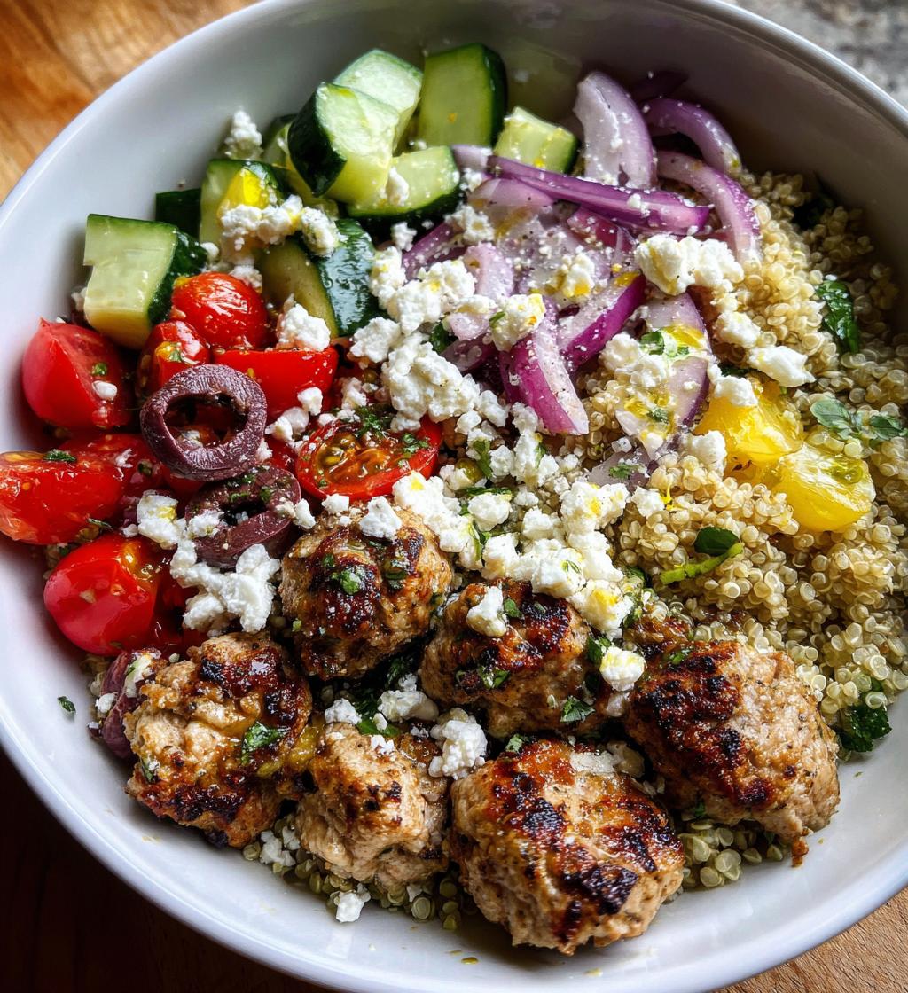 Healthy Greek Ground Chicken Bowls - detail 1