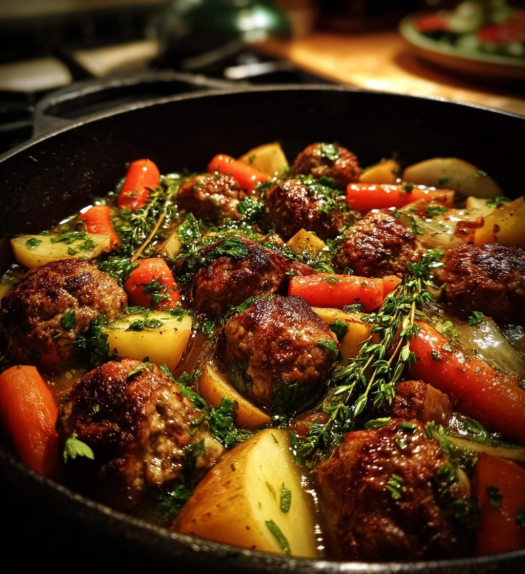 Hearty Meatball Stew - detail 1
