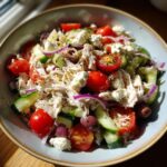 High Protein Feta Chicken Salad