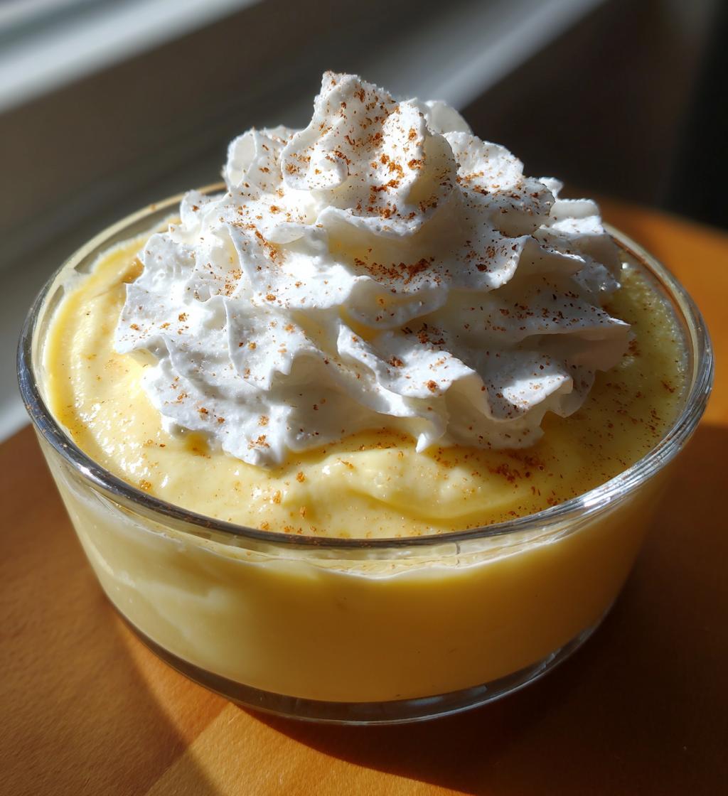 Homemade Eggnog Pudding - detail 1
