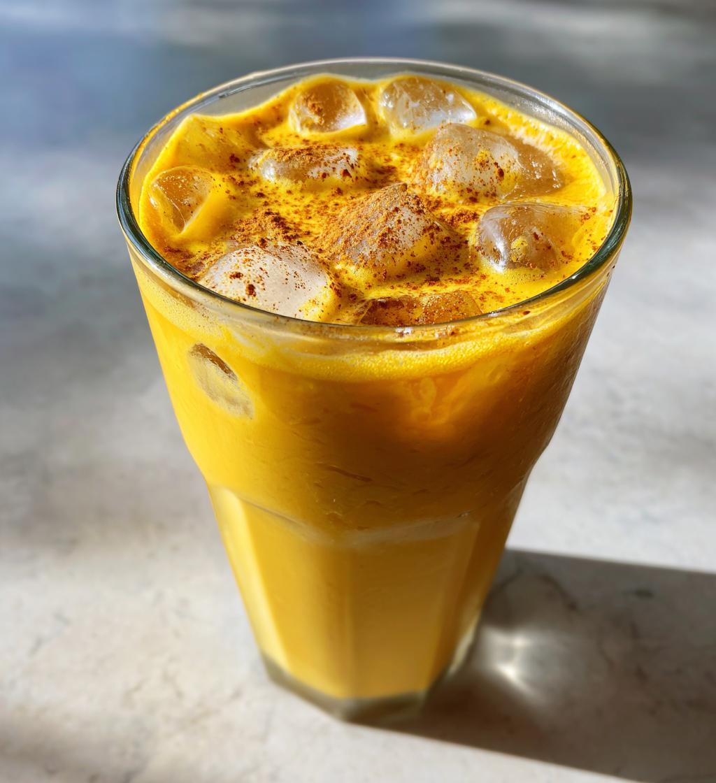 Iced Golden Milk Turmeric Latte - detail 1