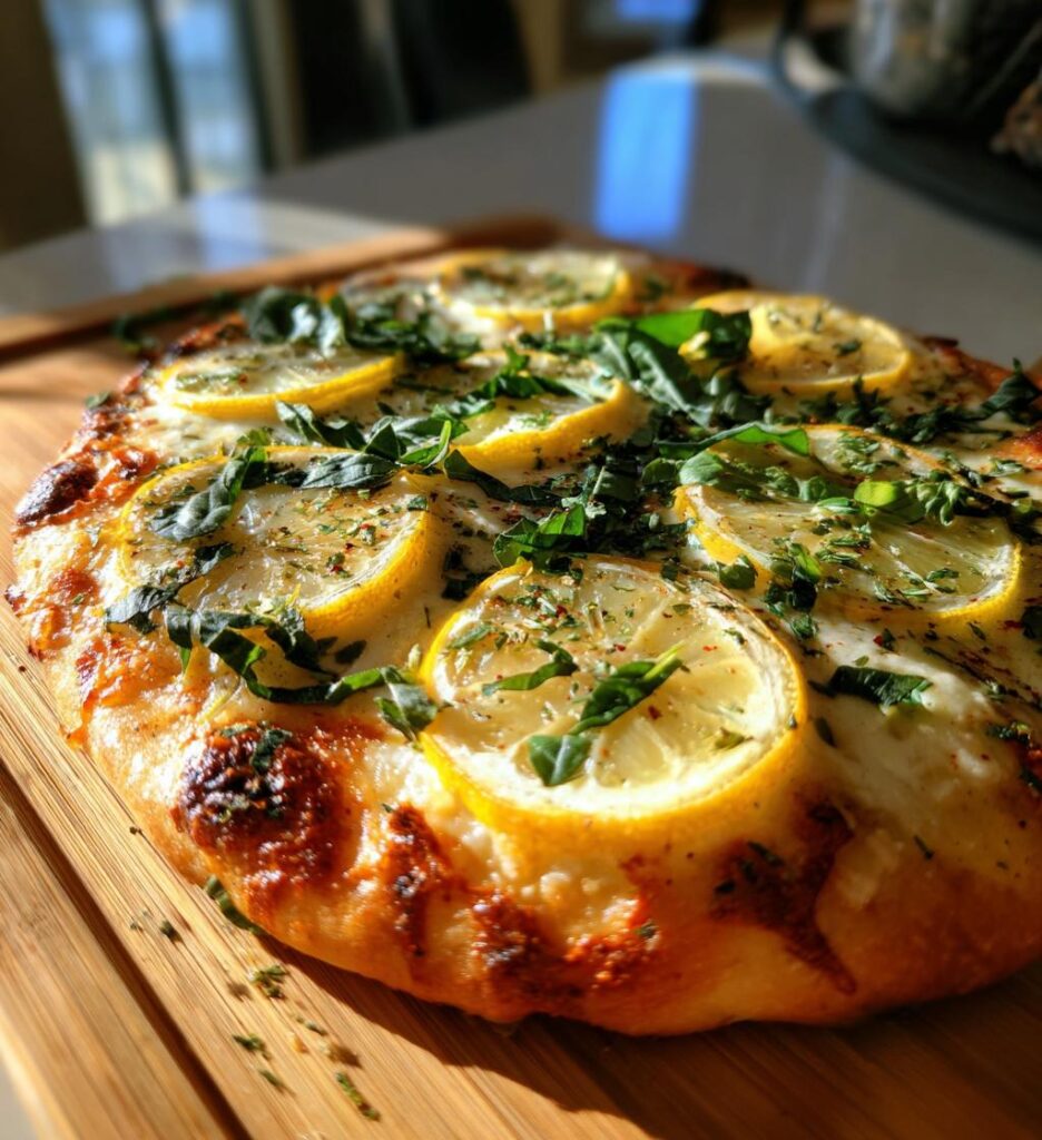 Lemon Pizza with Fresh Herbs