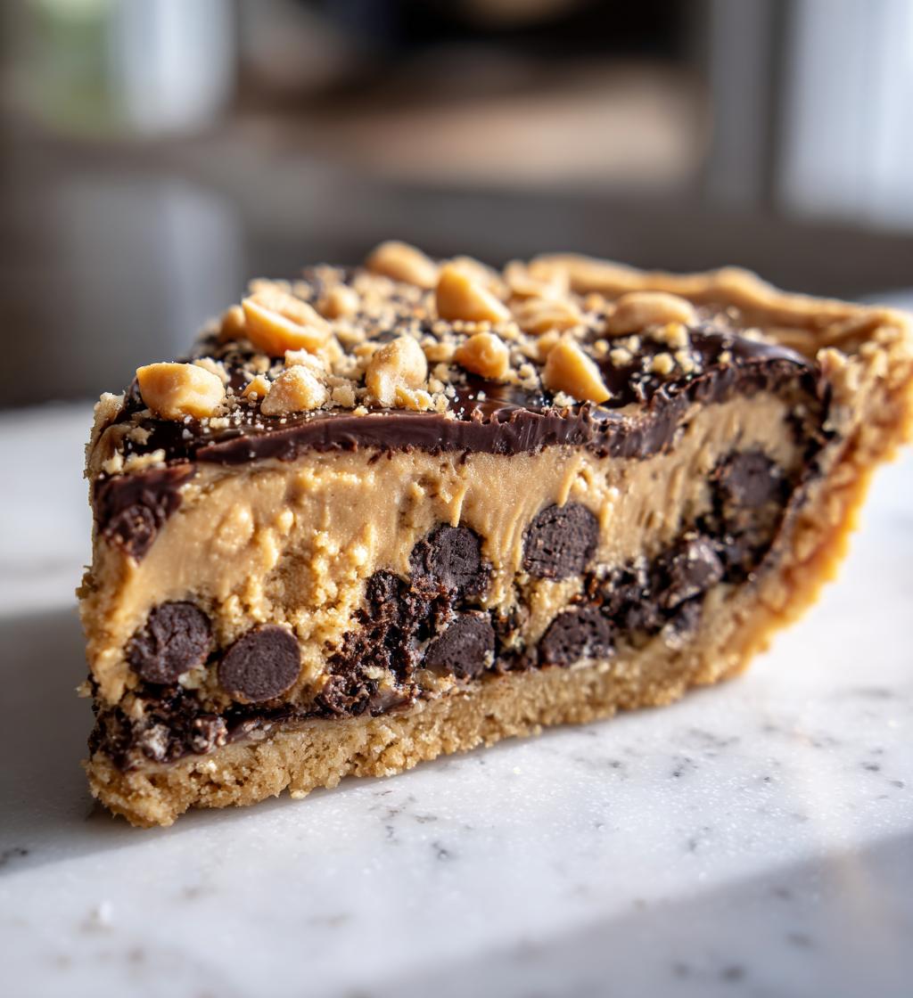 Loaded Peanut Butter Cookie Pie
