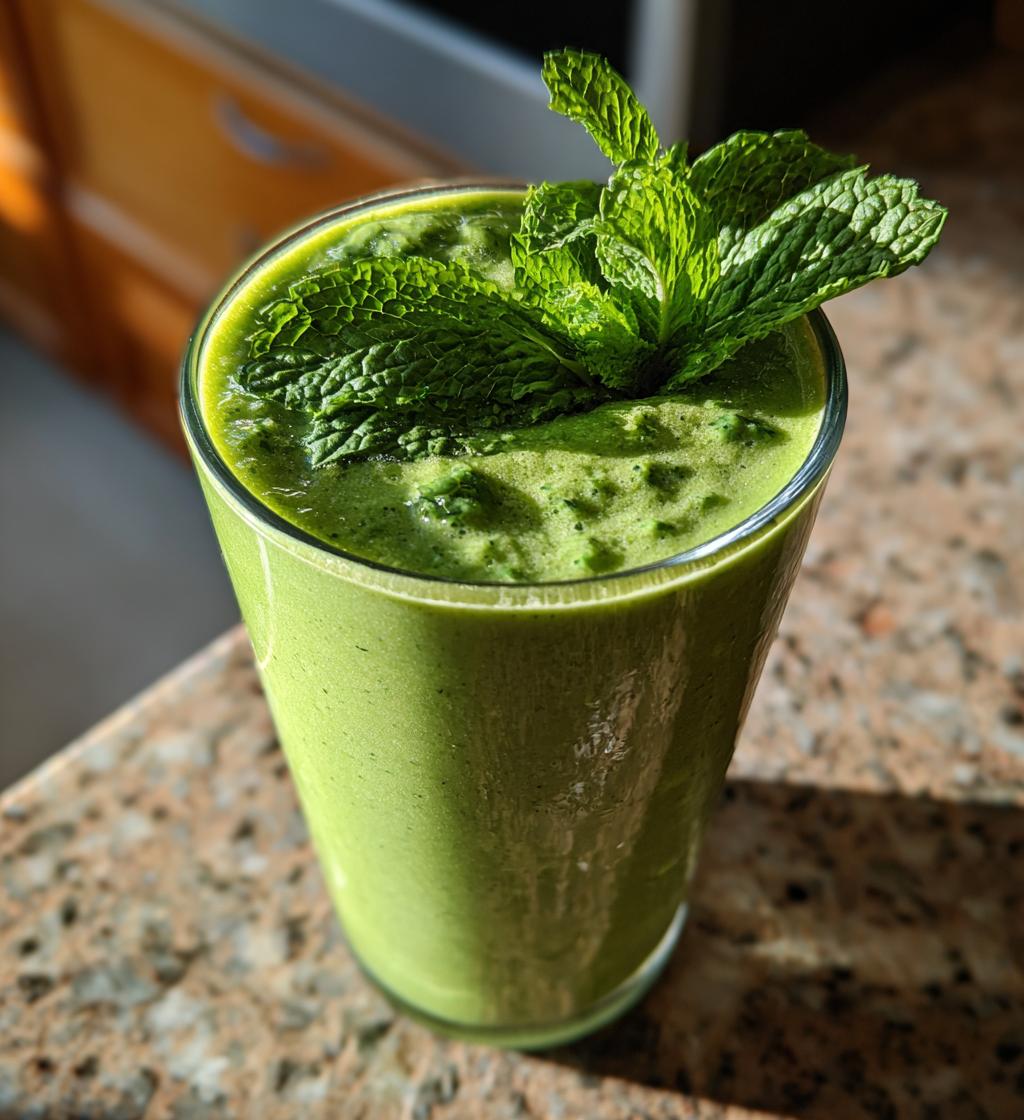 Mint Chip Spirulina Smoothie