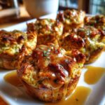Muffin Tin Turkey & Stuffing Cups With Gravy