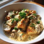 Mushroom asiago chicken
