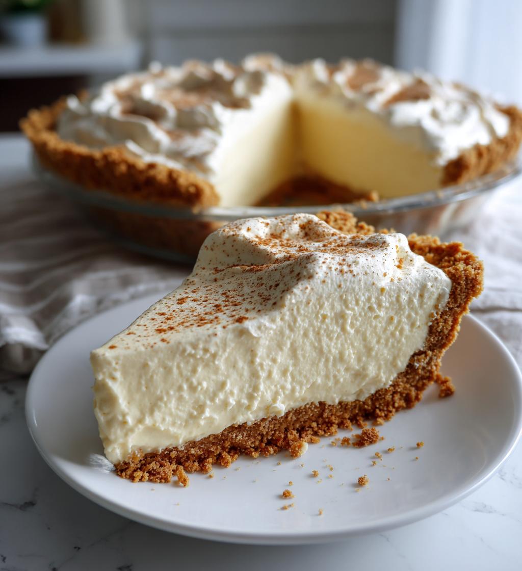 No Bake Eggnog Pie