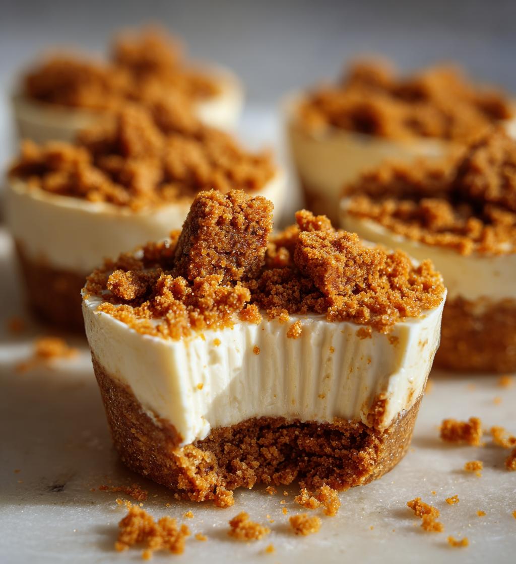 No-Bake Gingerbread Cheesecake Cups