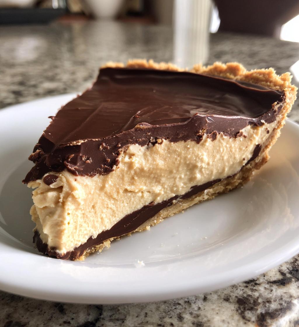 No Bake Peanut Butter Cup Pie