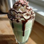 No Churn Peppermint Ice Cream Milkshake
