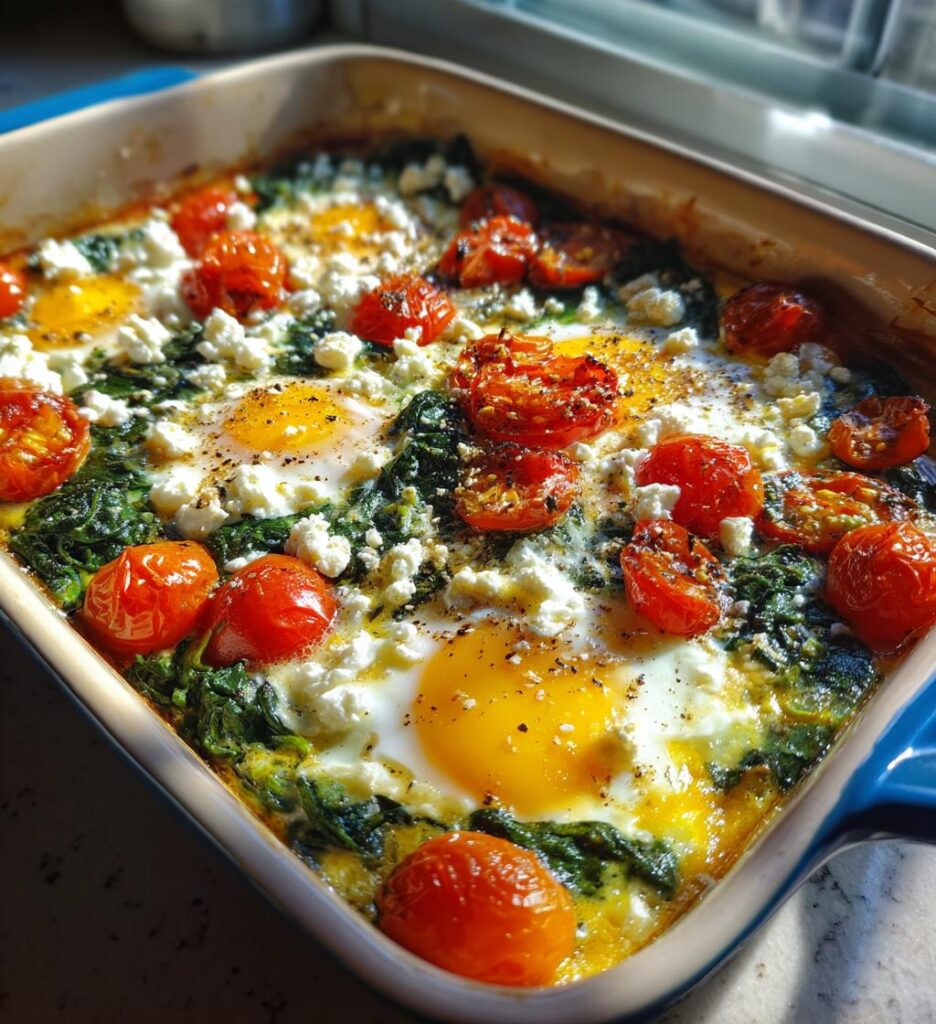 Nutrient Rich Greek Baked Eggs