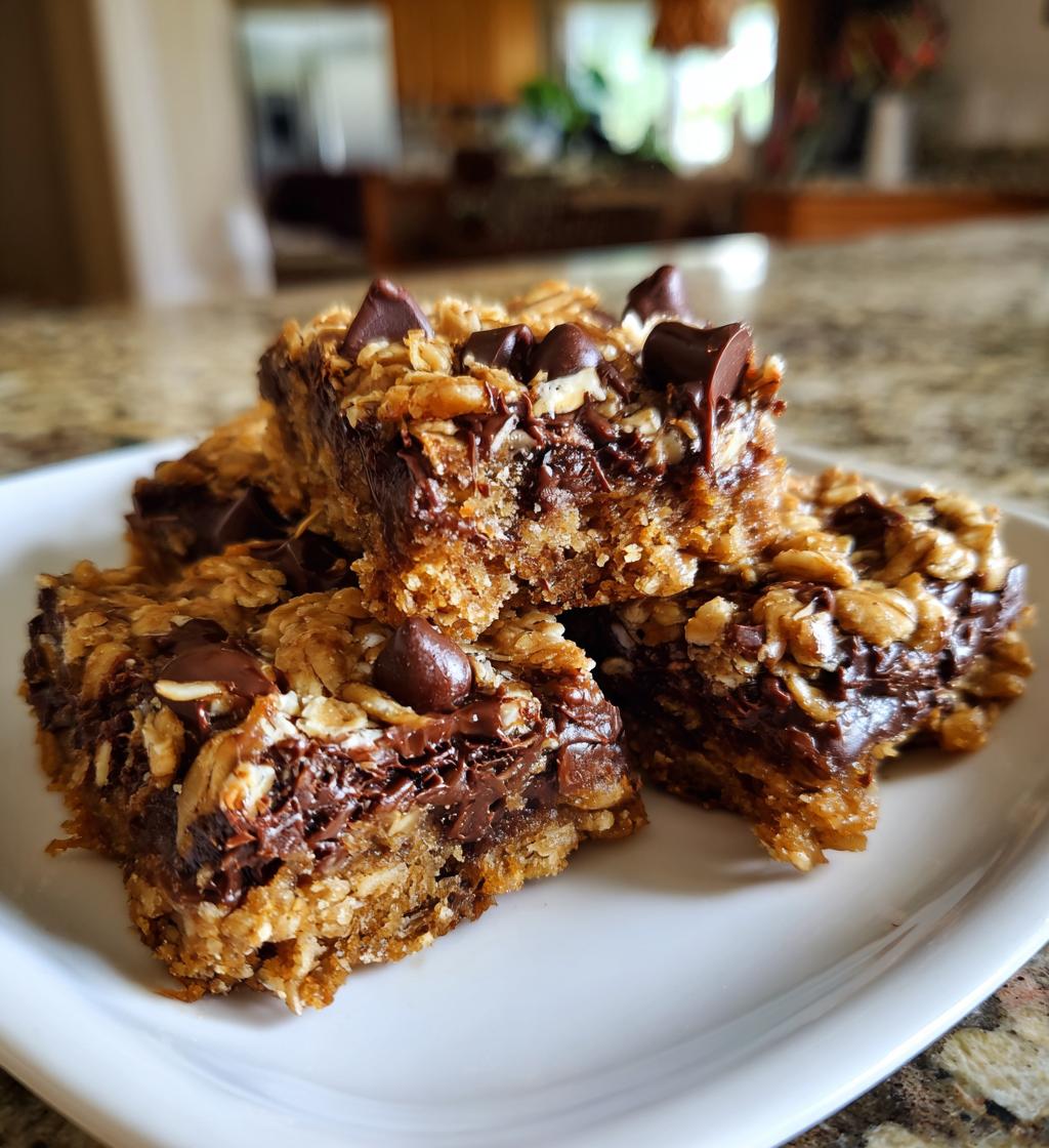 Oatmeal Fudge Bars