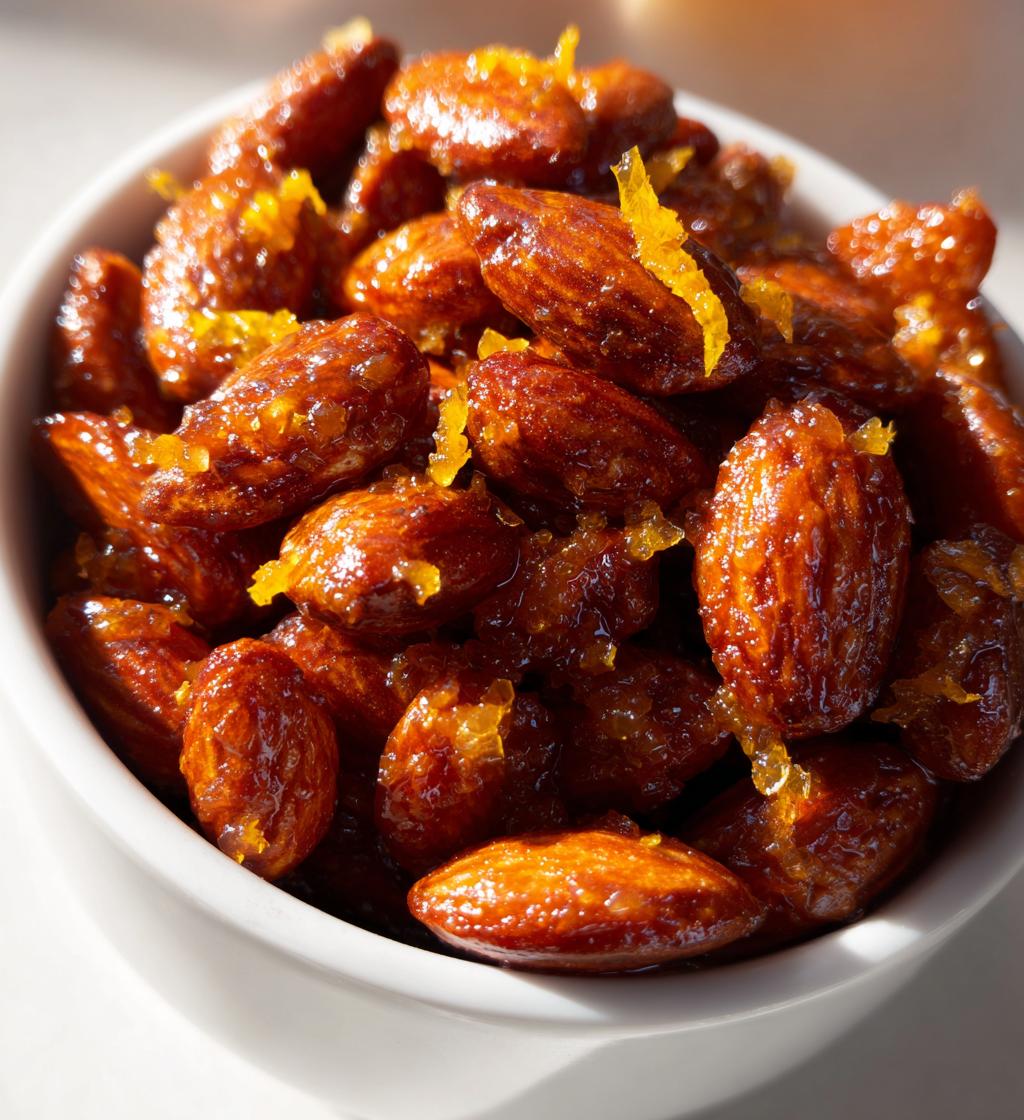 Orange Candied Almonds - detail 1