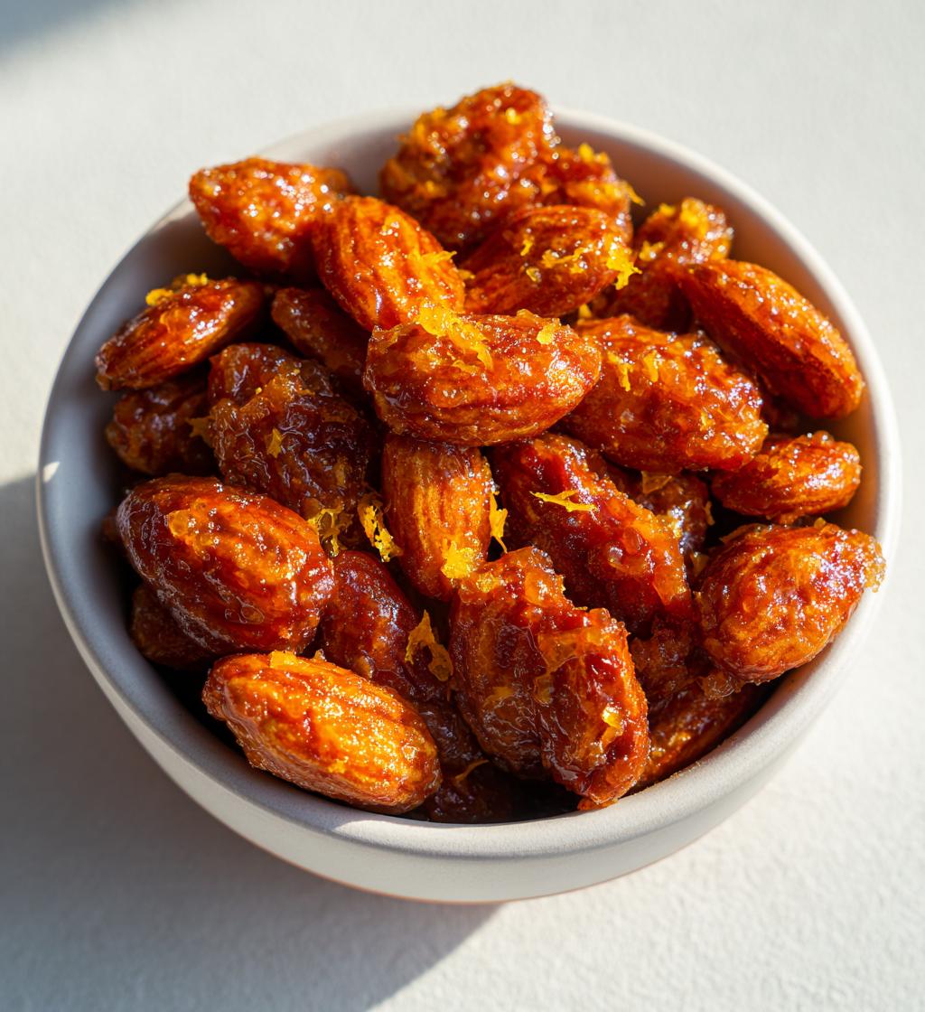 Orange Candied Almonds