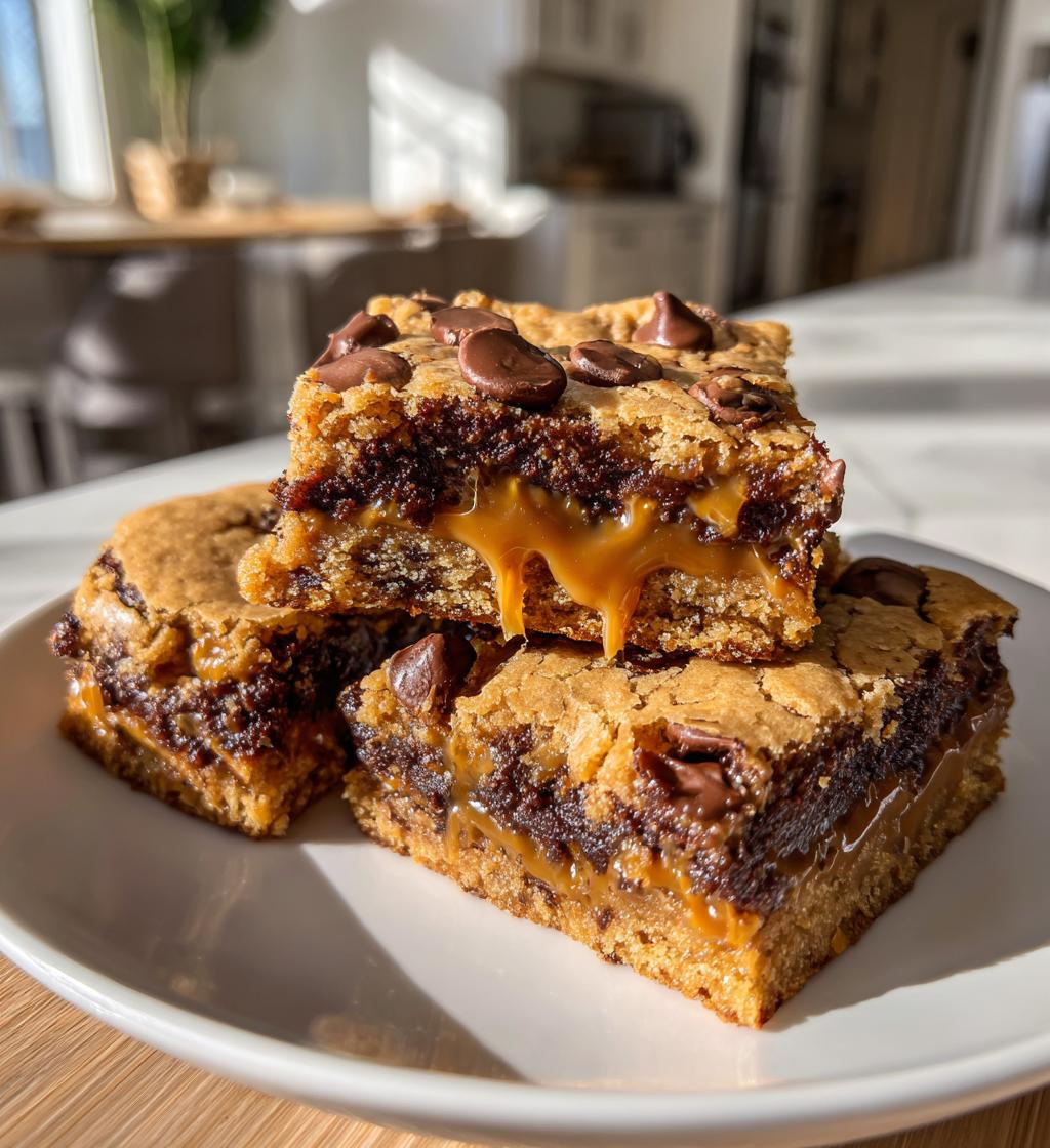Peanut Butter Caramel Toffee Chocolate Chip Cookie Bars - detail 1