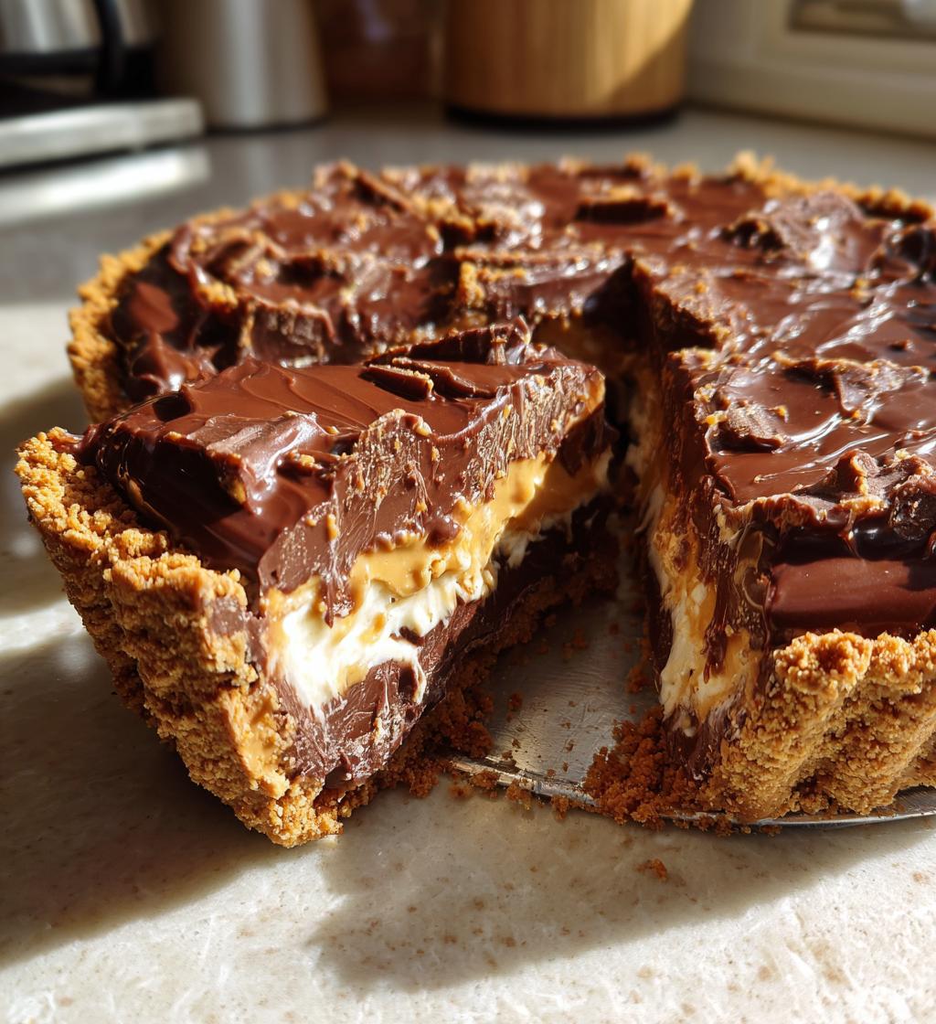 Peanut Butter Chocolate Crunch Pie