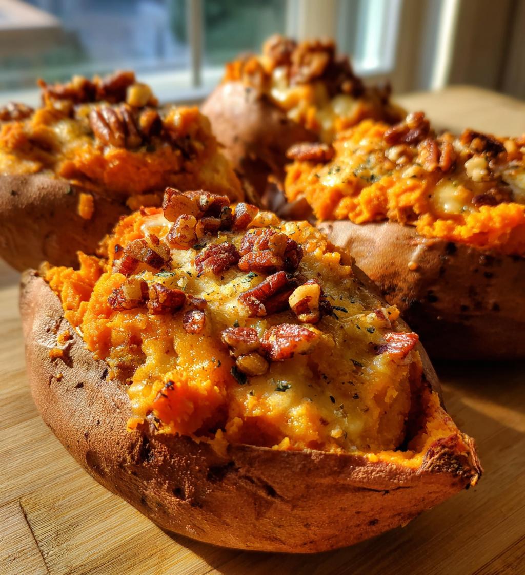 Pecan Pie Twice Baked Sweet Potatoes - detail 1
