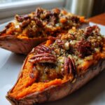 Pecan Pie Twice Baked Sweet Potatoes