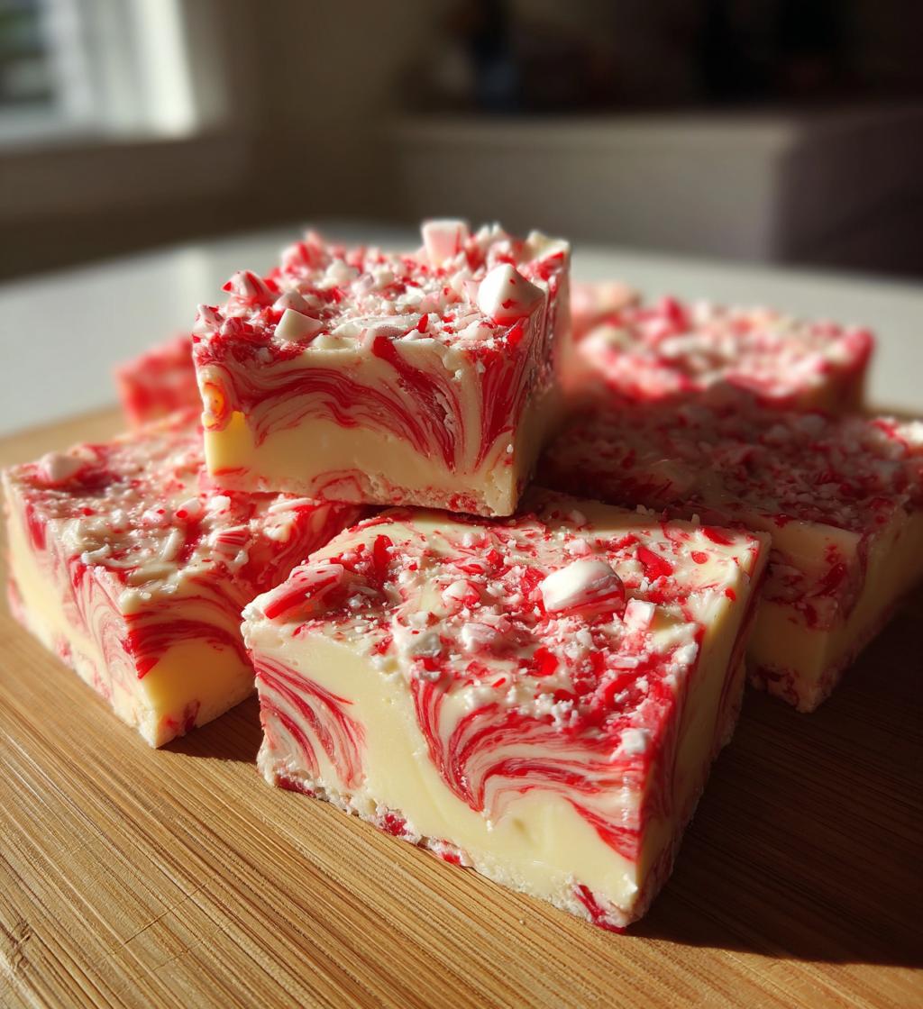 Peppermint Swirl Fudge - detail 1