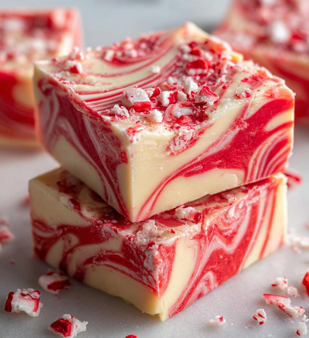 Peppermint Swirl Fudge