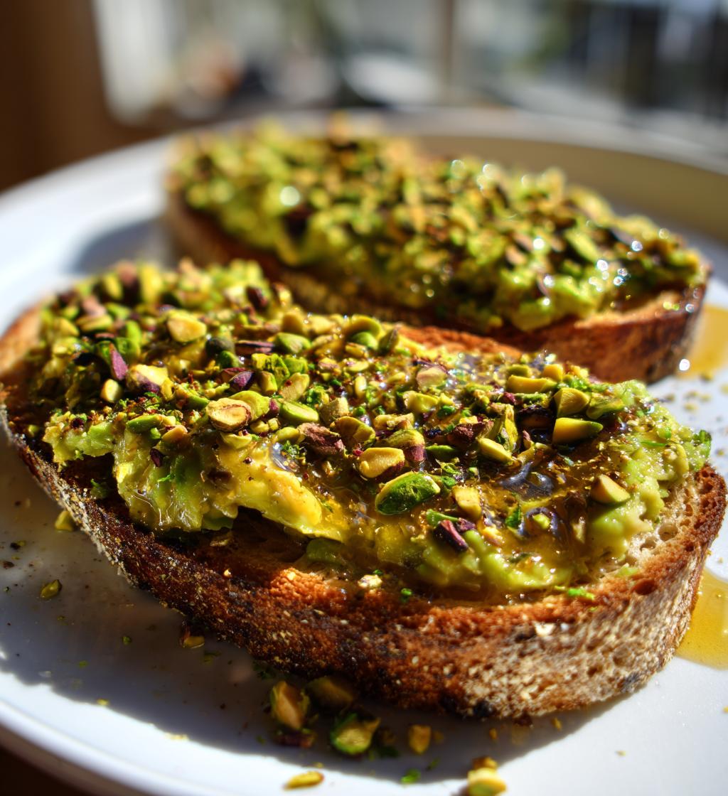 Pistachio Honey Avocado Toast - detail 1